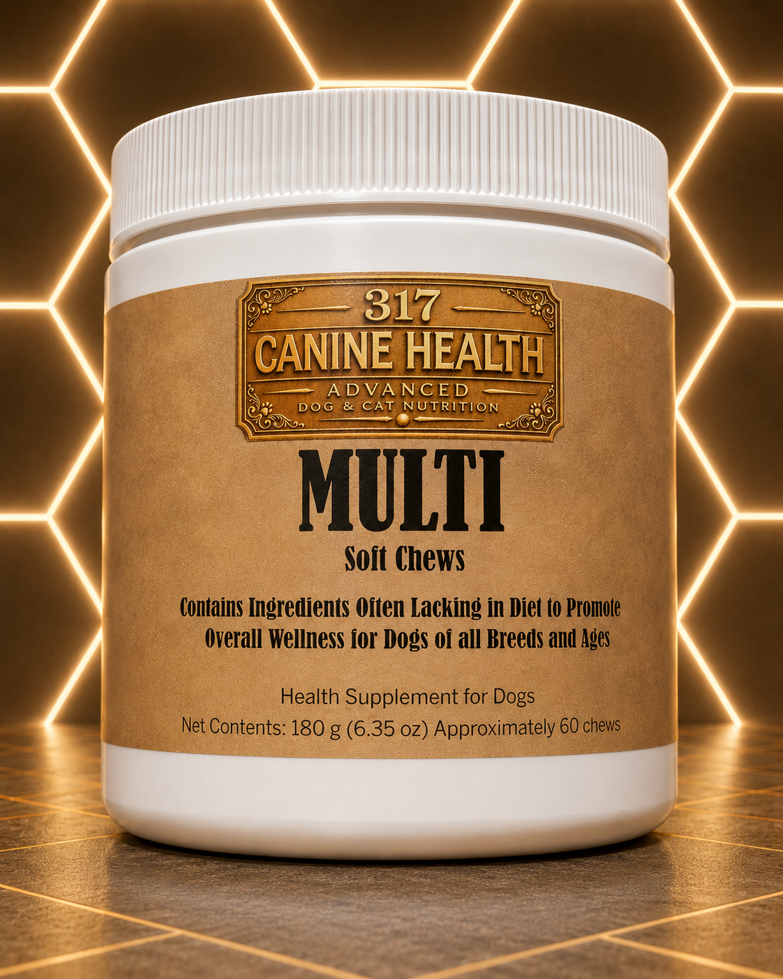 317 Canine Health Soft Chews | Daily Multivitamin for Dogs - 60 Chews