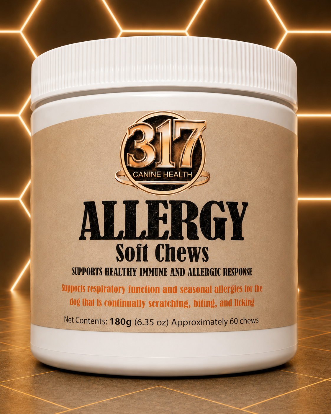 317 Canine Health Allergy Soft Chews | Seasonal Allergy & Support for Dogs - Approximately 60 Chews