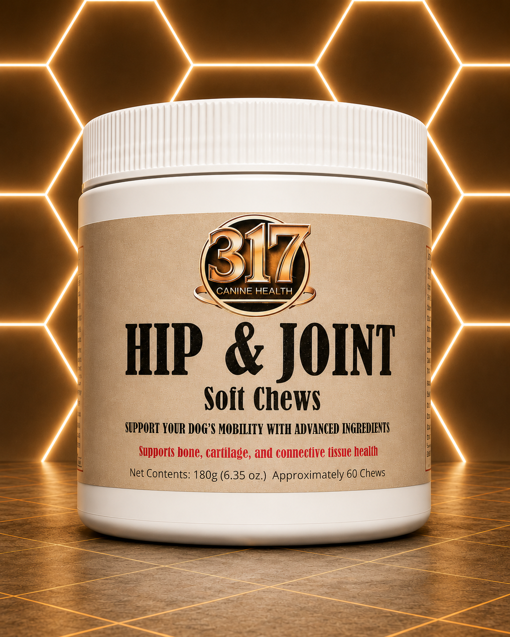 317 Canine Health Hip & Joint Soft Chews | Mobility & Joint Support for Dogs - 60 Chews