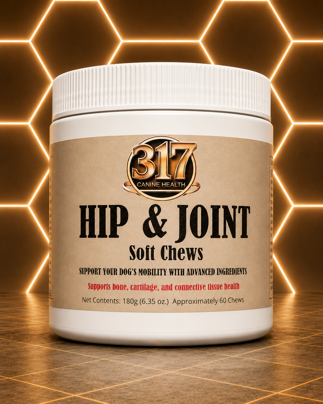317 Canine Health Hip & Joint Soft Chews | Mobility & Joint Support for Dogs - 60 Chews
