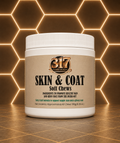 317 Canine Health Skin & Coat Soft Chews | Healthy Skin & Shinny Coat Support for Dogs - 60 Chews
